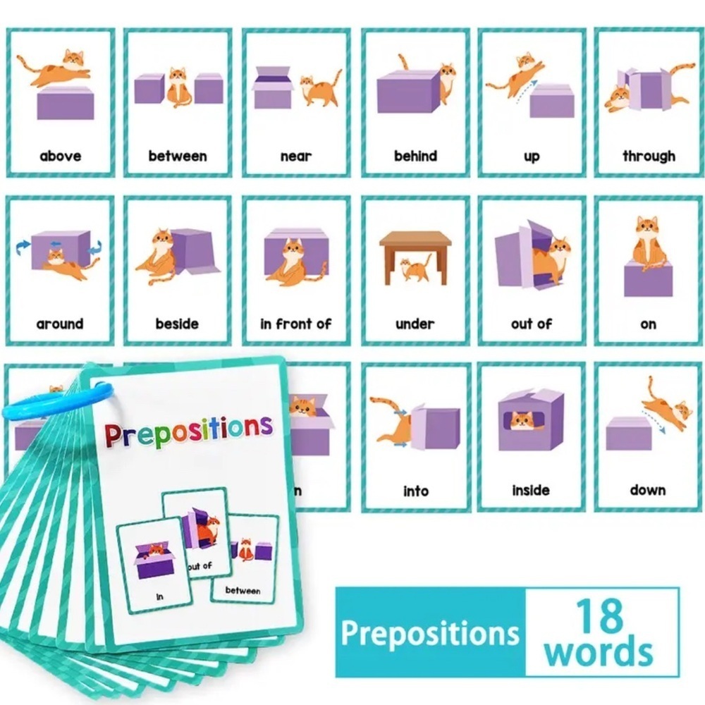 Prepositions Flashcards Set